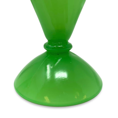 Fenton 1930's Jade Green Fan Vase