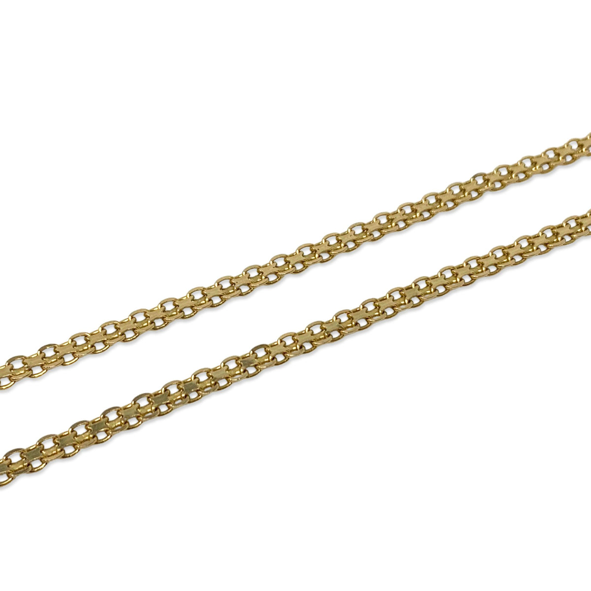 Italian 14K Gold 20” Flat Link Necklace