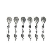 Art Nouveau Style Floral Demitasse Spoons (6)