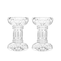 Waterford Crystal "Bethany" Pair of 5" Pillar Candle Holders