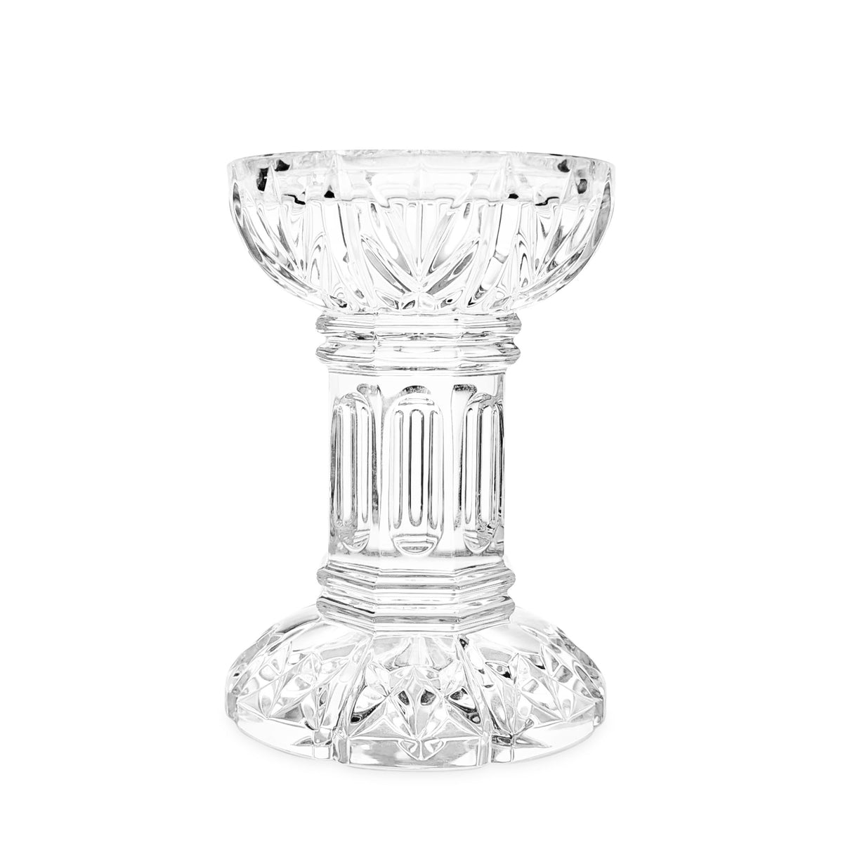Waterford Crystal "Bethany" Pair of 5" Pillar Candle Holders