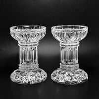Waterford Crystal "Bethany" Pair of 5" Pillar Candle Holders