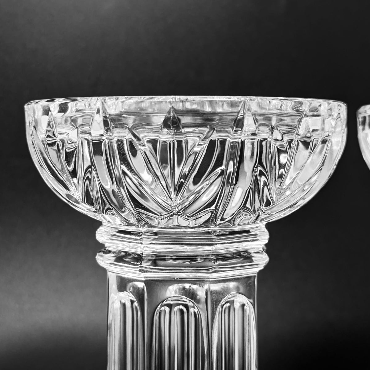 Waterford Crystal "Bethany" Pair of 5" Pillar Candle Holders