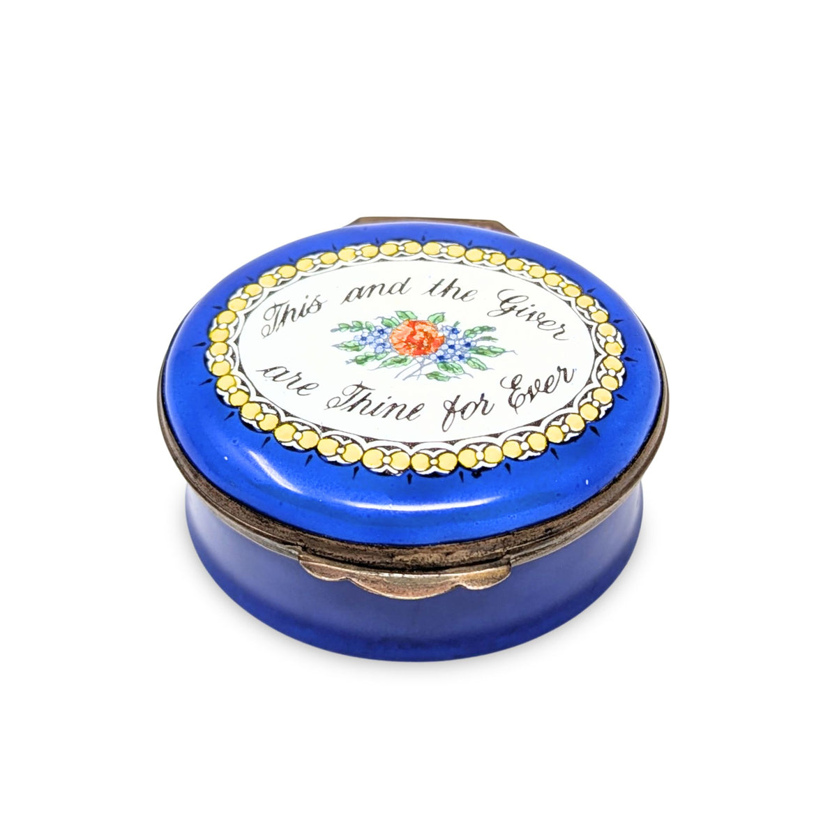 Crummles England Enameled Trinket/Gift Box