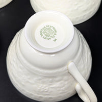 Wedgwood "Wellesley" 9pc Footed Cup & Saucer Set