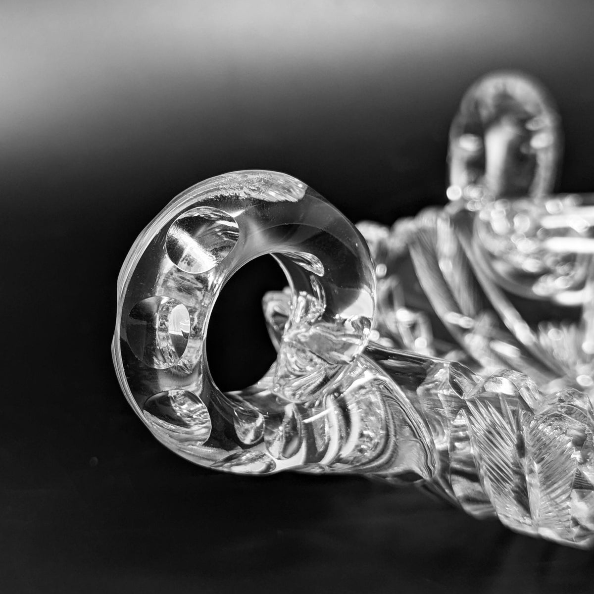 American Brilliant Period Cut Glass 3-Handled Nappy