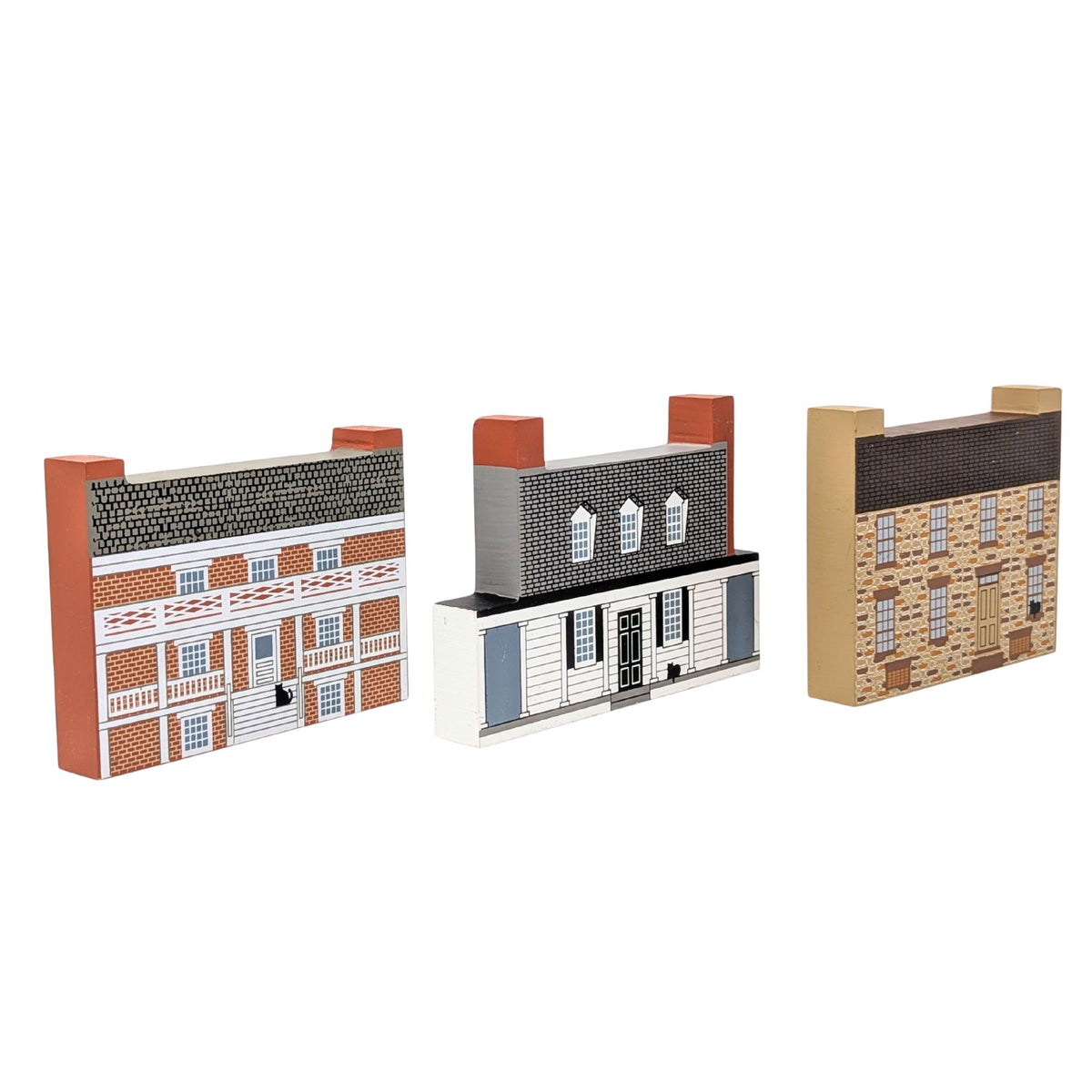 1990's The Cat's Meow Village 5pc Historic Virginia Set