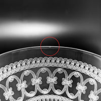 Vintage Needle-Etched Crystal Cocktail Glasses (4)