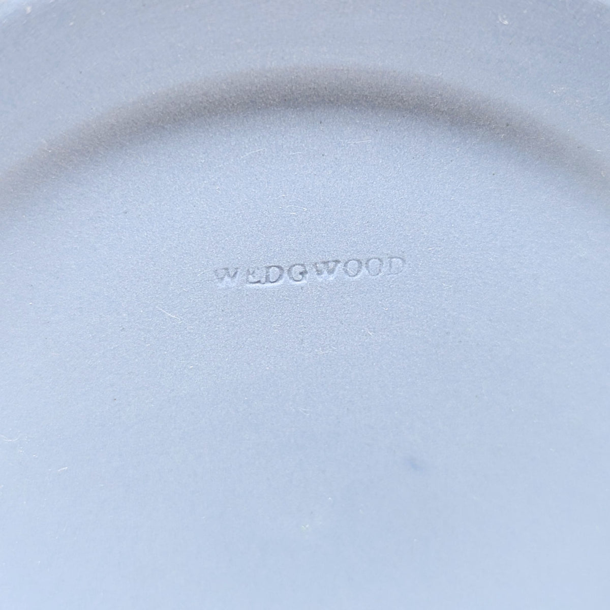 Wedgwood Pale Blue Jasperware 6" Vase w/ Flower Frog