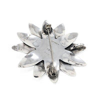 Vintage Sterling Turquoise Flower Pendant/Brooch