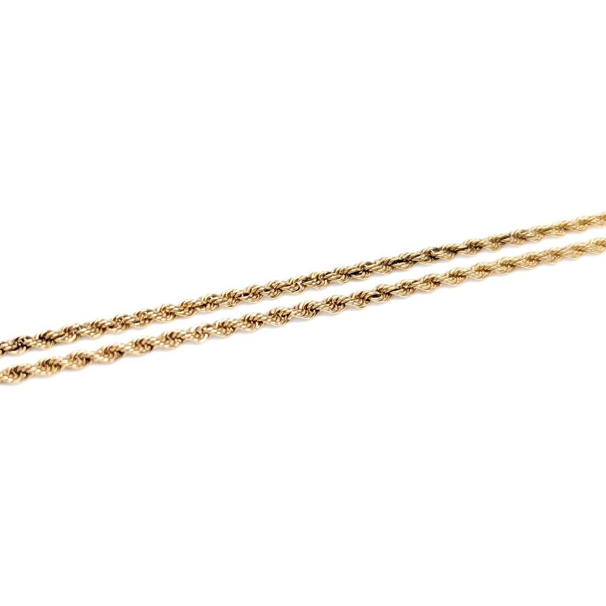 13K Gold 18” 1.8mm Solid Rope Necklace