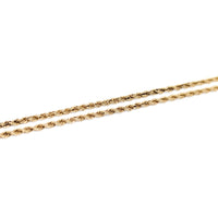 13K Gold 18” 1.8mm Solid Rope Necklace