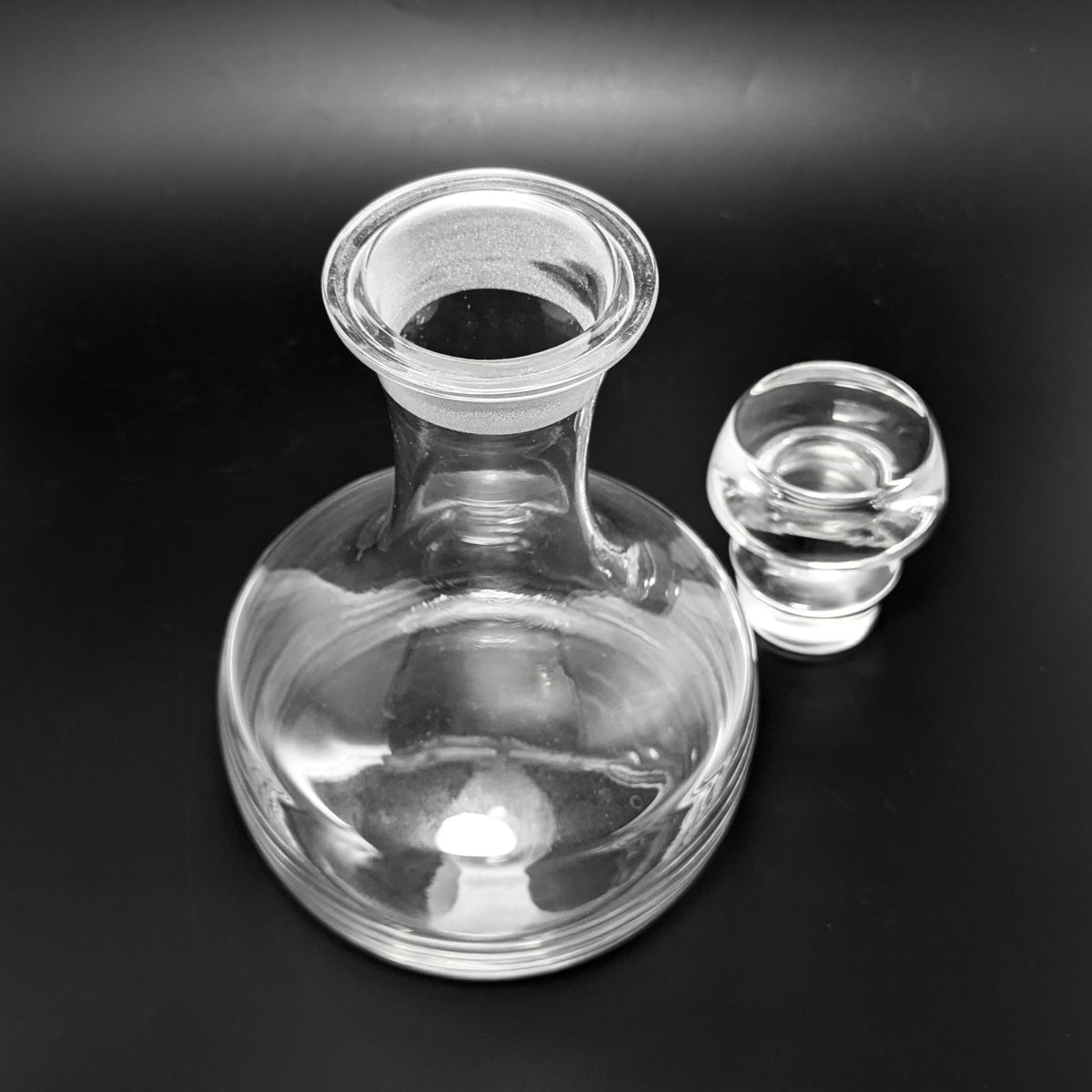 Mid-Century Danish Modern Crystal Glass Decanter