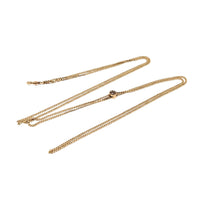 12K Gold Edwardian 56” Pearl Slide Lariat Ladies Pocket Watch Pendant Chain