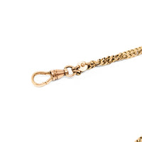 12K Gold Edwardian 56” Pearl Slide Lariat Ladies Pocket Watch Pendant Chain