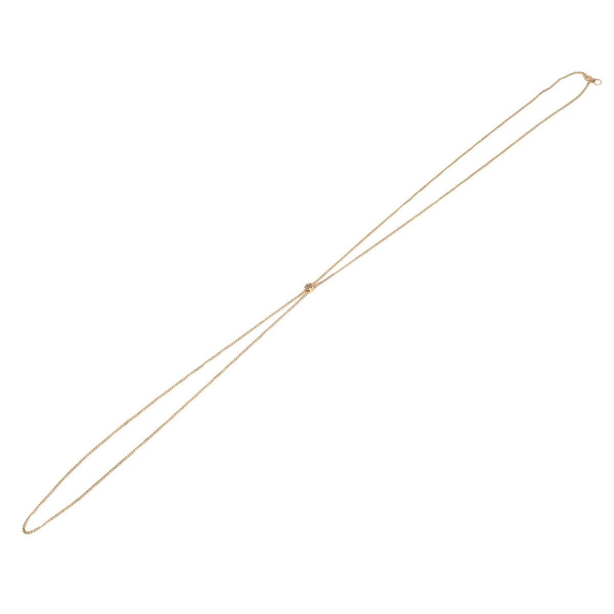 12K Gold Edwardian 56” Pearl Slide Lariat Ladies Pocket Watch Pendant Chain