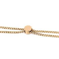 12K Gold Edwardian 56” Pearl Slide Lariat Ladies Pocket Watch Pendant Chain