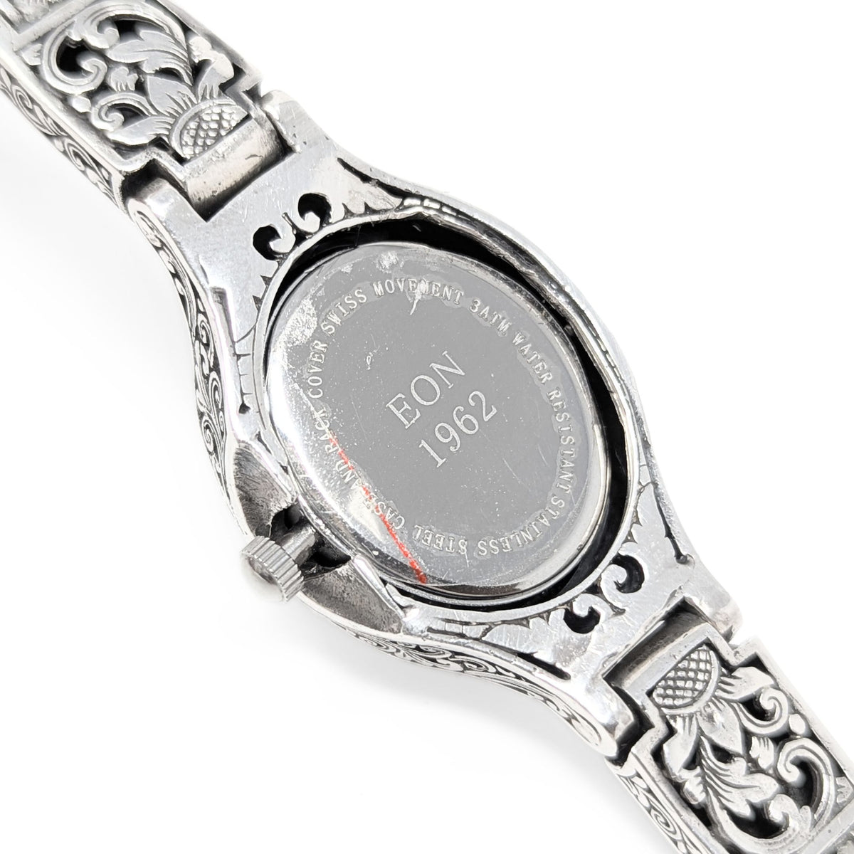 Eon #1962 Sterling, Stainless Steel, & Mother of Pearl Quartz Swiss Watch