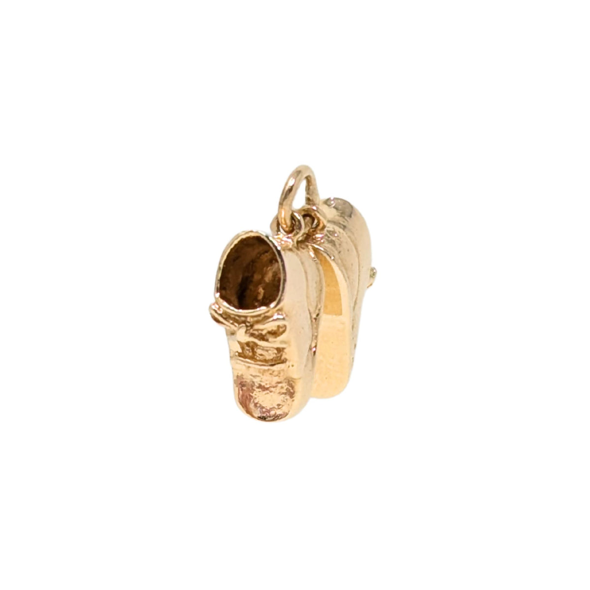 Vintage 14K Gold Baby Shoes Charm