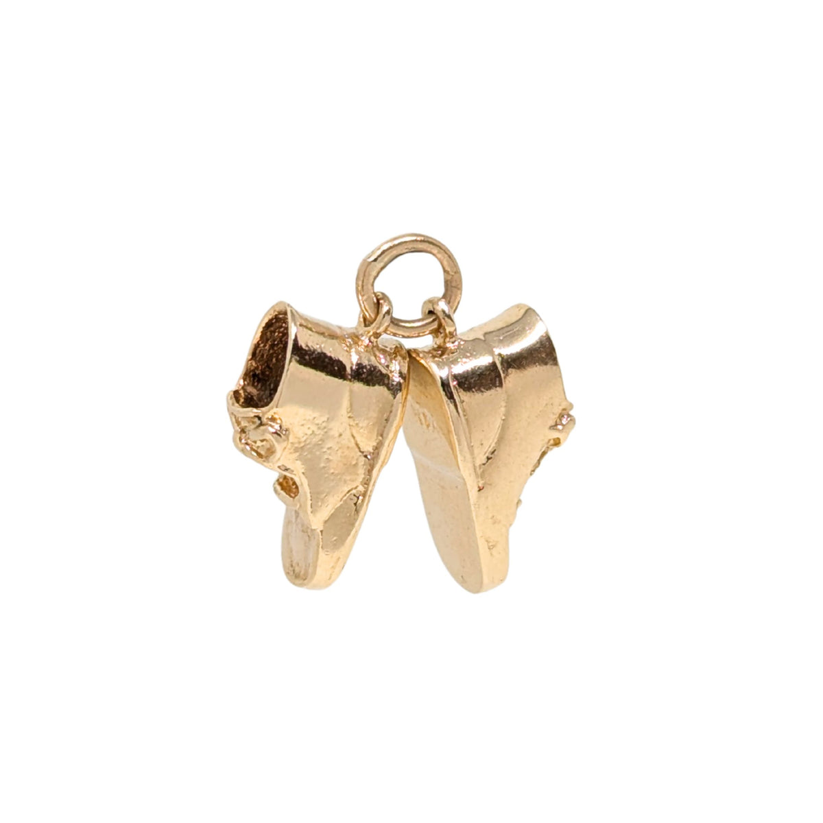 Vintage 14K Gold Baby Shoes Charm