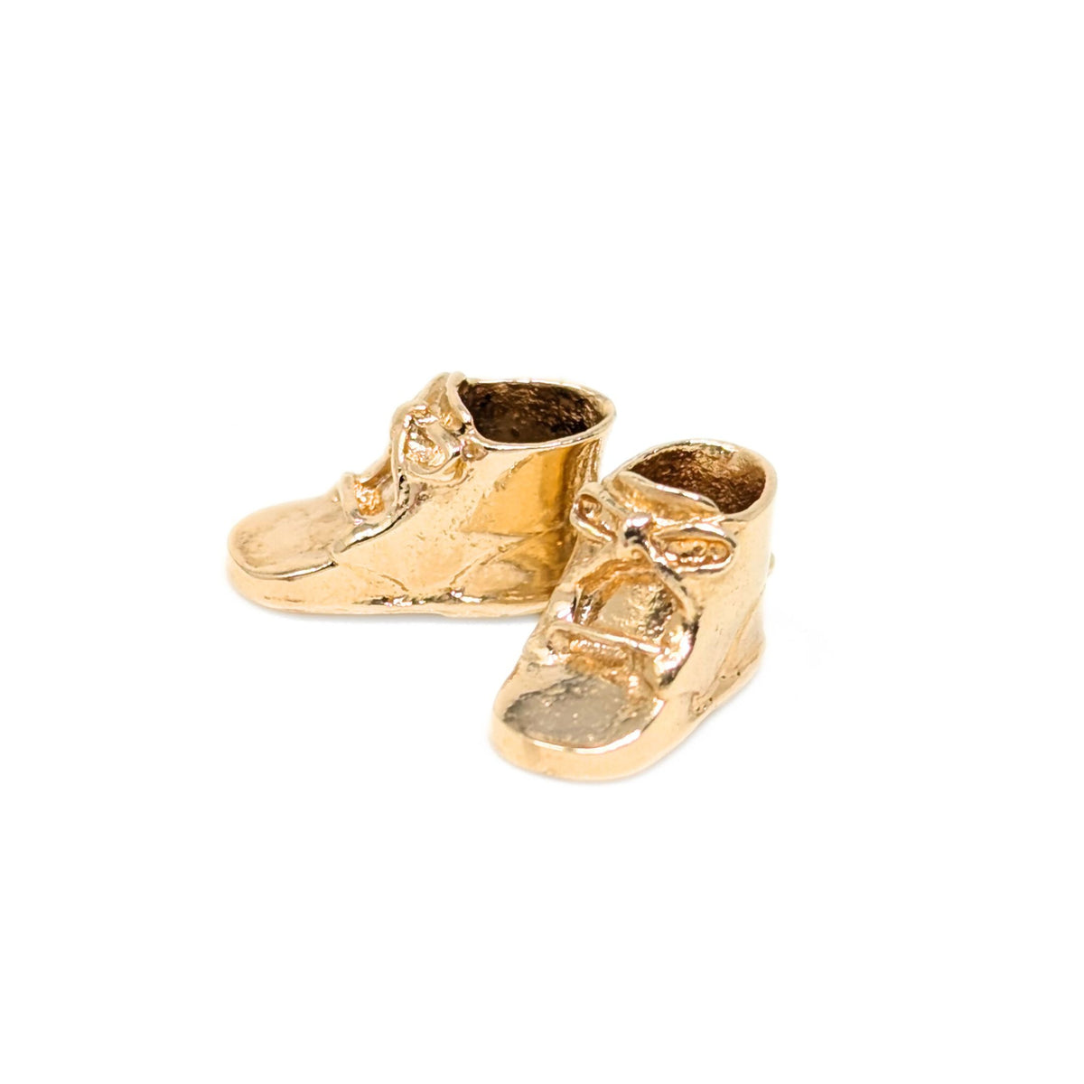 Vintage 14K Gold Baby Shoes Charm