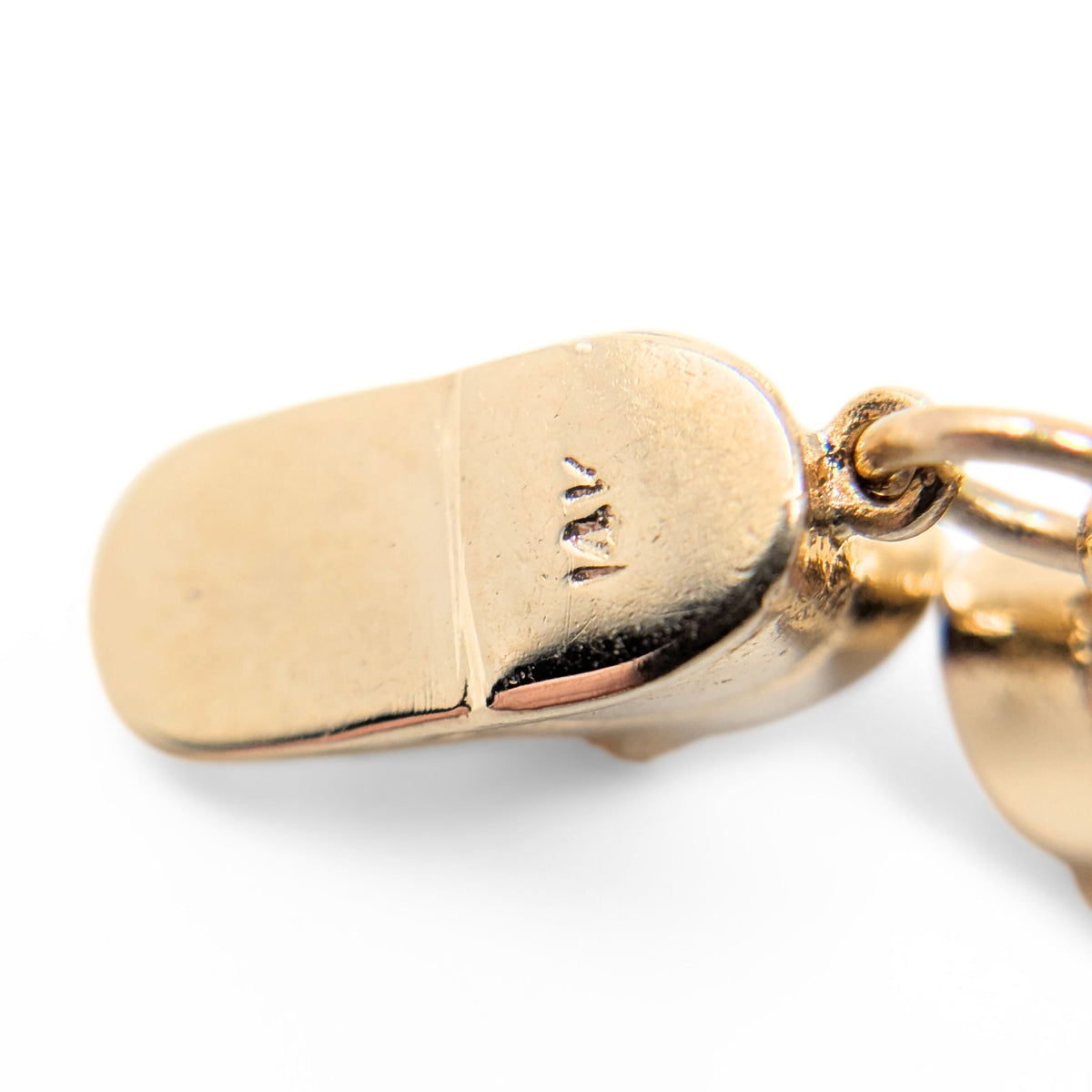 Vintage 14K Gold Baby Shoes Charm