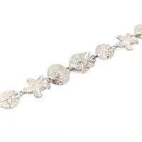Sterling Silver Diamond Cut Sea-Life Bracelet