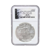 2011 NGC MS70 Early Release 25th Anniversary Label Silver Eagle