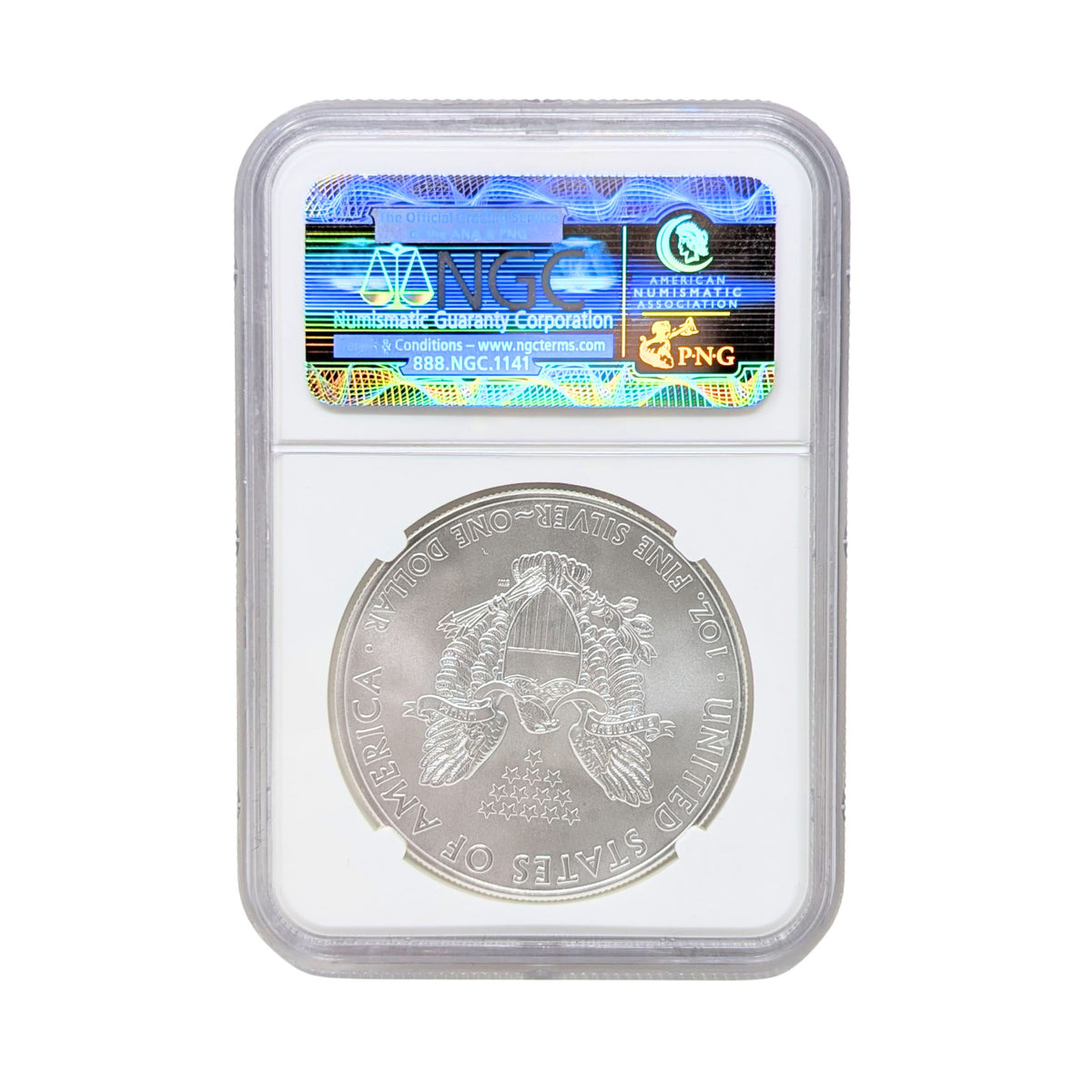 2011 NGC MS70 Early Release 25th Anniversary Label Silver Eagle