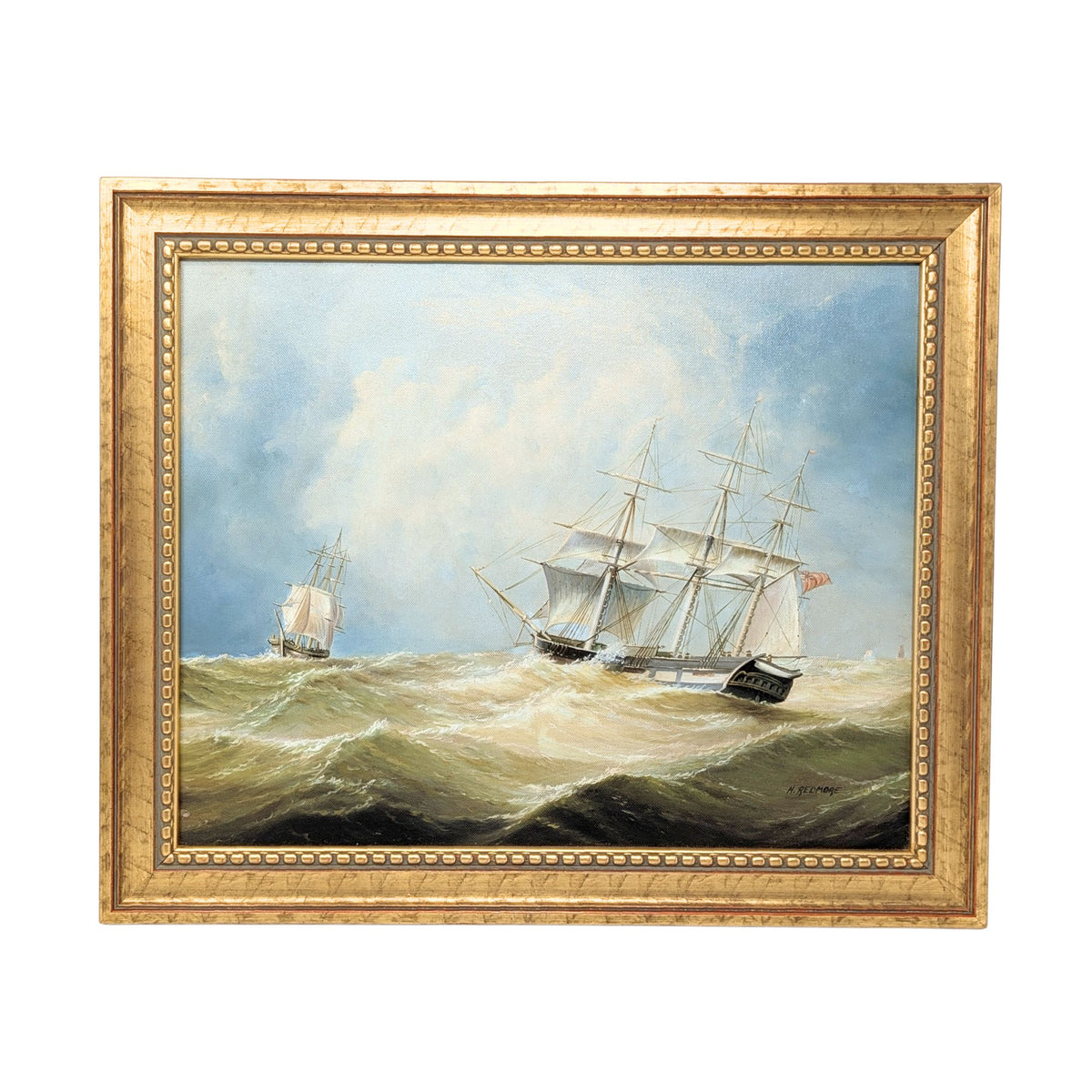 Henry Redmore Maritime Reproduction Oil on Board