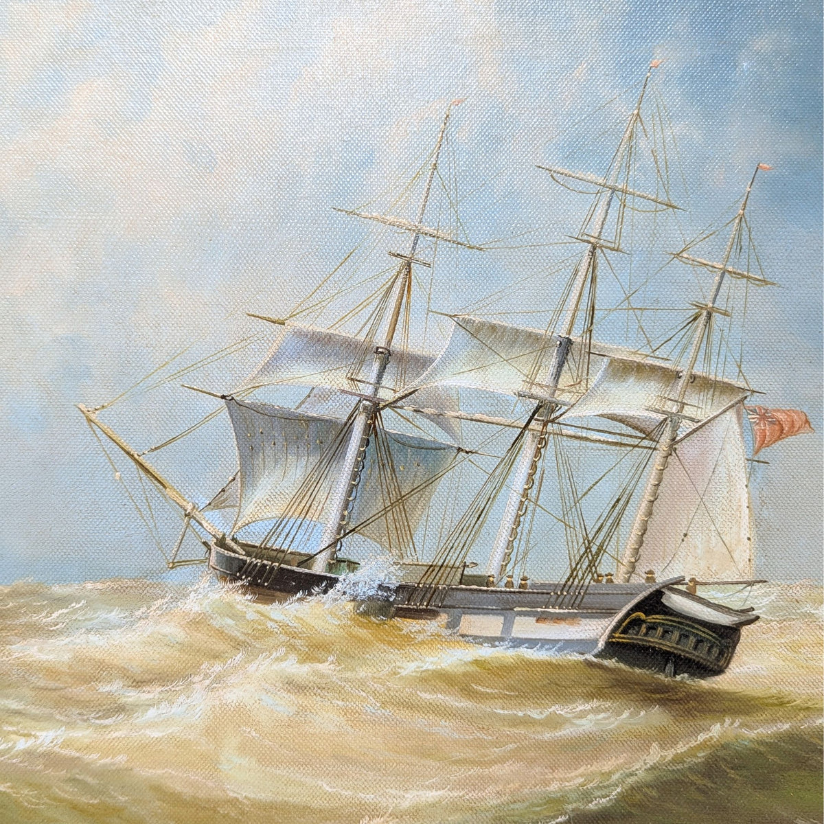 Henry Redmore Maritime Reproduction Oil on Board