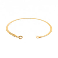 Italian 14K Gold 2.9mm 7” Herringbone Bracelet