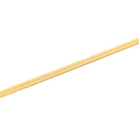 Italian 14K Gold 2.9mm 7” Herringbone Bracelet