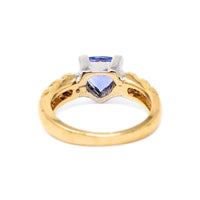 Le Vian 17K Gold 1ct Trillion Tanzanite & Diamond Ring - Size 7