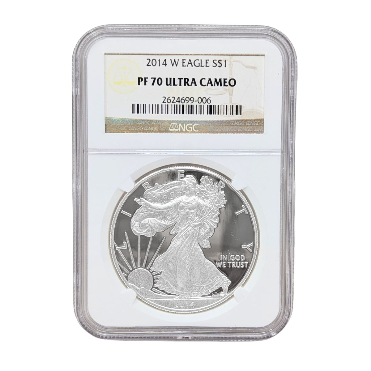 2014-W NGC PF70 Ultra Cameo Silver Eagle Dollar