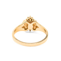 14K Gold Iolite & Diamond Ring - Size 7.25