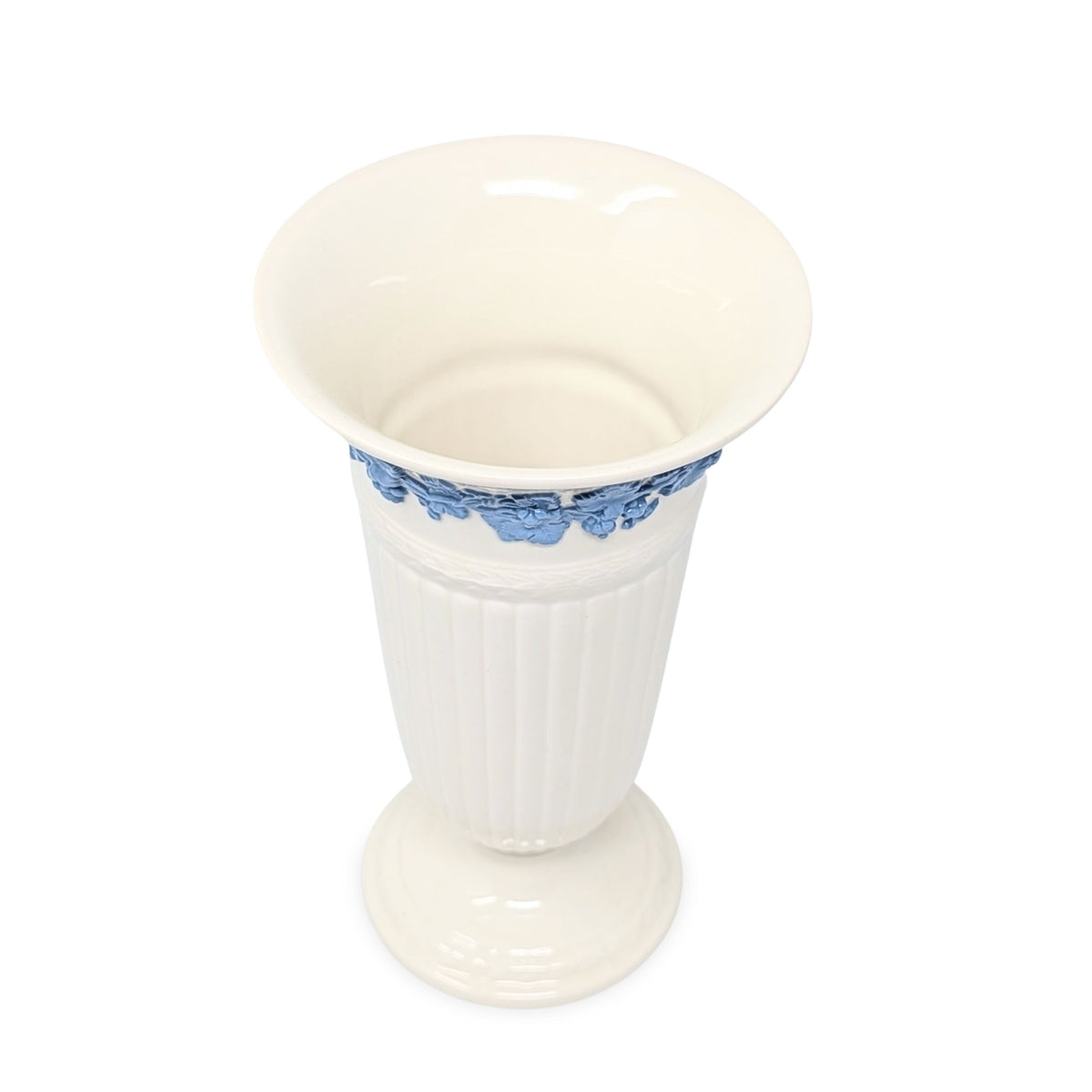 Wedgwood "Lavender on Cream" 8" Trumpet Vase