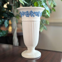 Wedgwood "Lavender on Cream" 8" Trumpet Vase