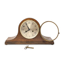 Sessions Restored Antique 8-Day Tiger Oak Art Deco Mantle Clock