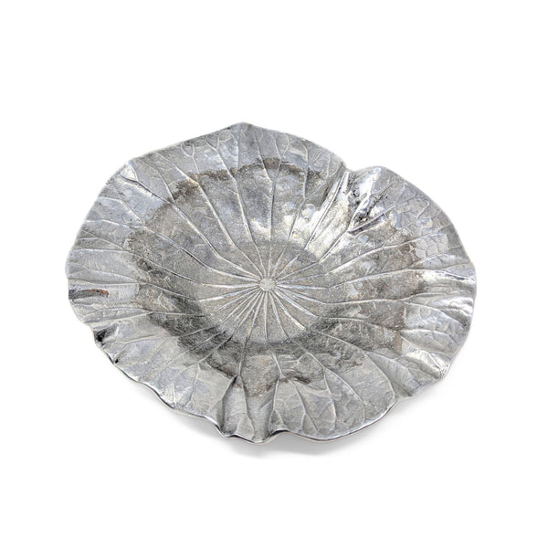 Virginia Metalcrafters #3516 1948 13" Aluminum Lotis Leaf Bowl