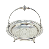 Hamilton & Co. Antique Sterling Silver Monogrammed Basket