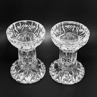Waterford Crystal "Bethany" Pair of 5" Pillar Candle Holders