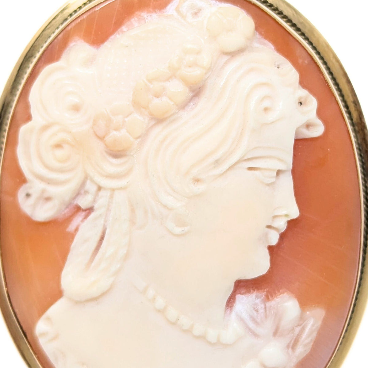 18K Gold Cameo Pin/Pendant