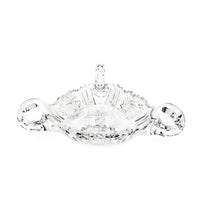 American Brilliant Period Cut Glass 3-Handled Nappy