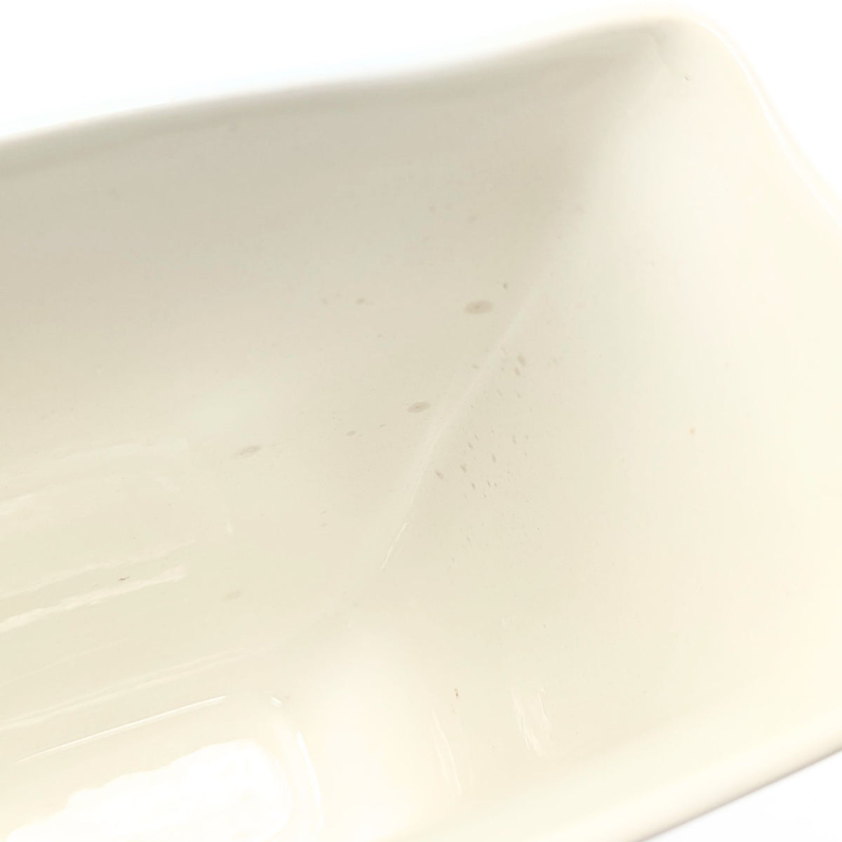 Wedgwood Queensware Cream on Cream 8" Rectangular Footed Vase