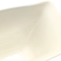 Wedgwood Queensware Cream on Cream 8" Rectangular Footed Vase