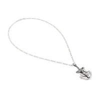 Sterling Silver 24" Mariners Crucifix Necklace