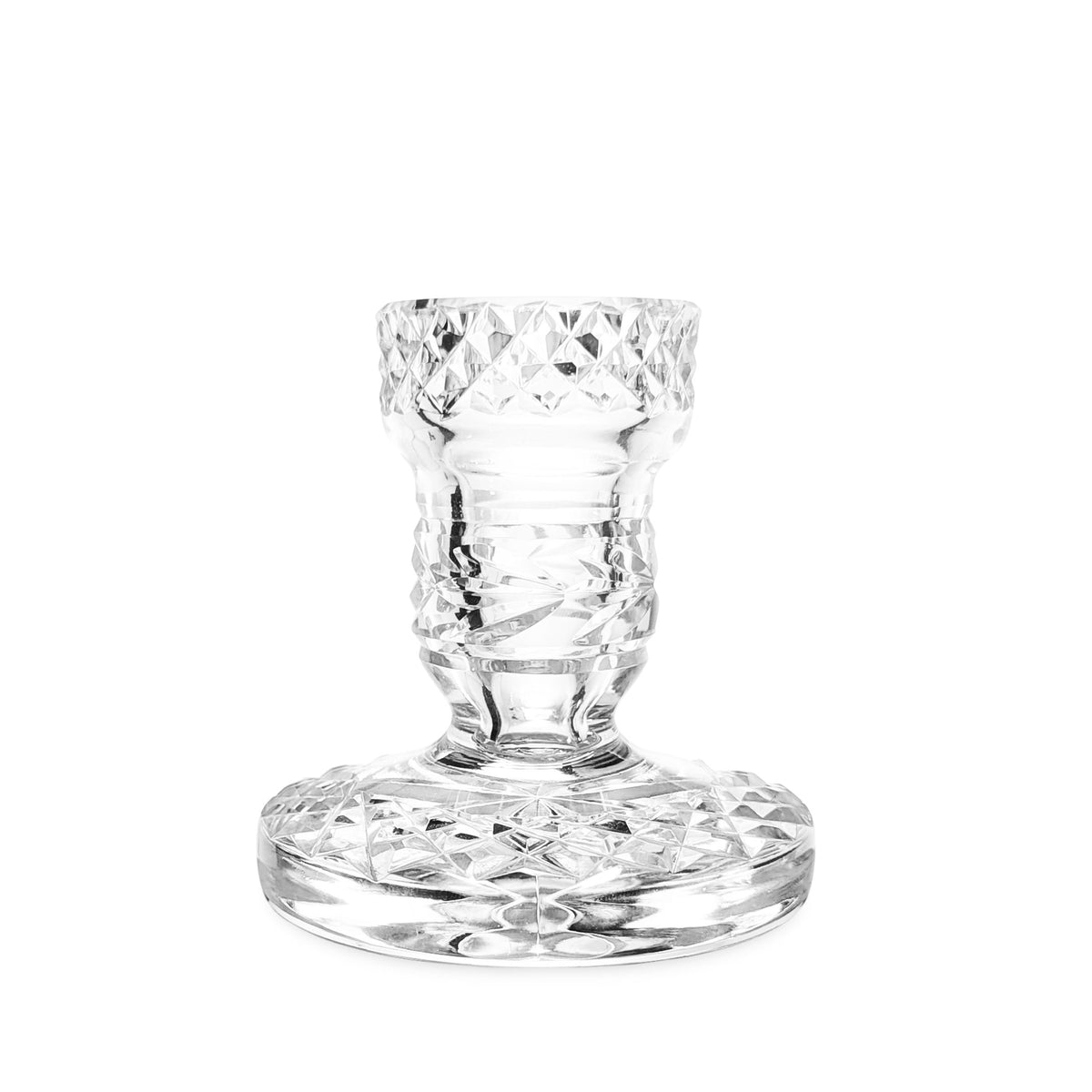 Waterford "Glandore" Pair of 3" Single Light Crystal Candlesticks