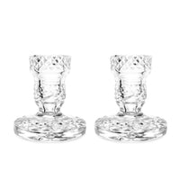 Waterford "Glandore" Pair of 3" Single Light Crystal Candlesticks