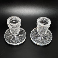 Waterford "Glandore" Pair of 3" Single Light Crystal Candlesticks